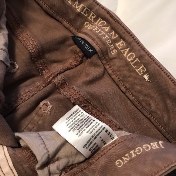 Bundle of 2 American Eagle Outfitters super low Jegging Supper Stretch - Picture 10 of 11